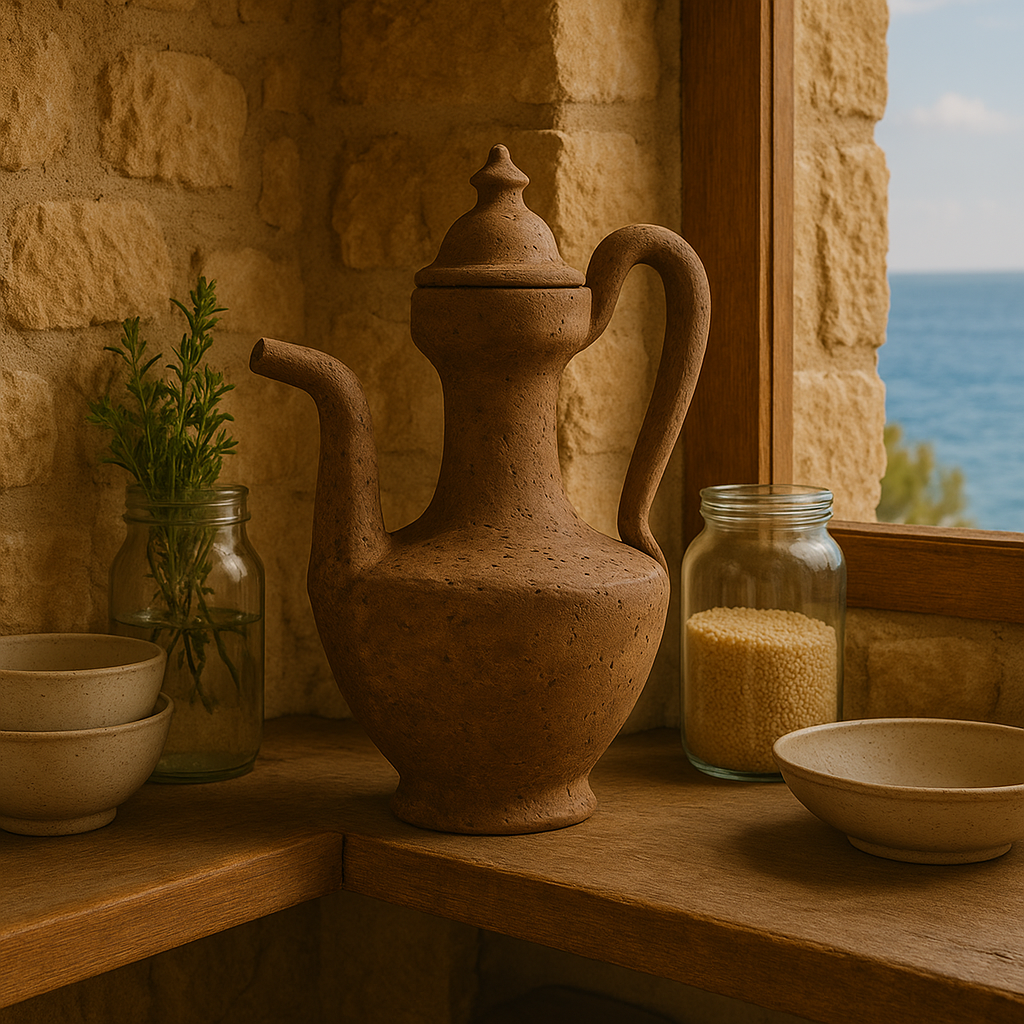 Aceitera Decorativa de Terracota –