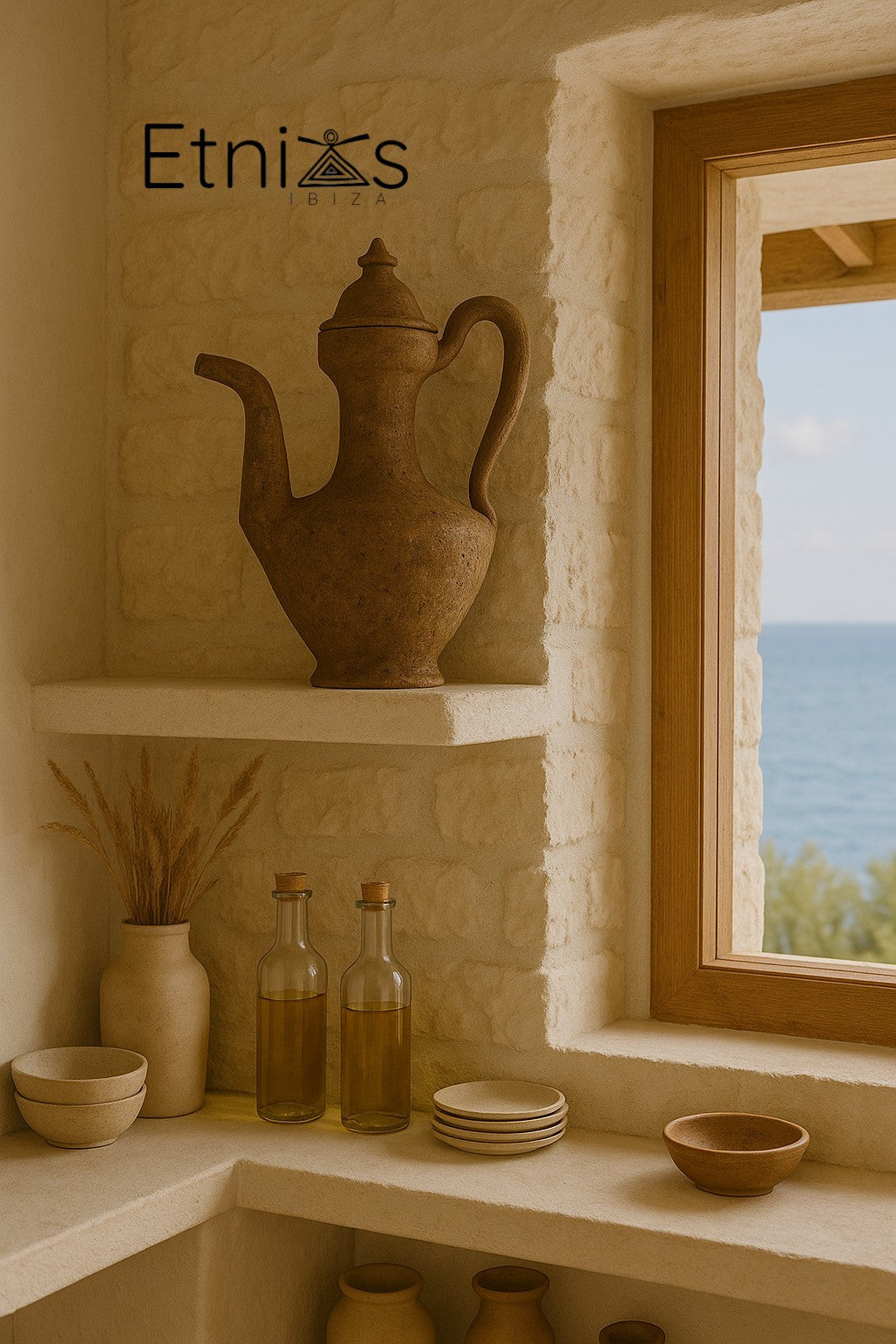 Aceitera Decorativa de Terracota –