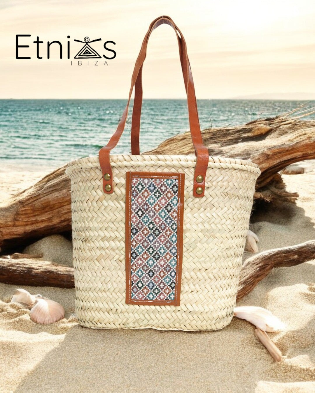 Tribal Palm Basket · Ethnic Design & Handmade Leather