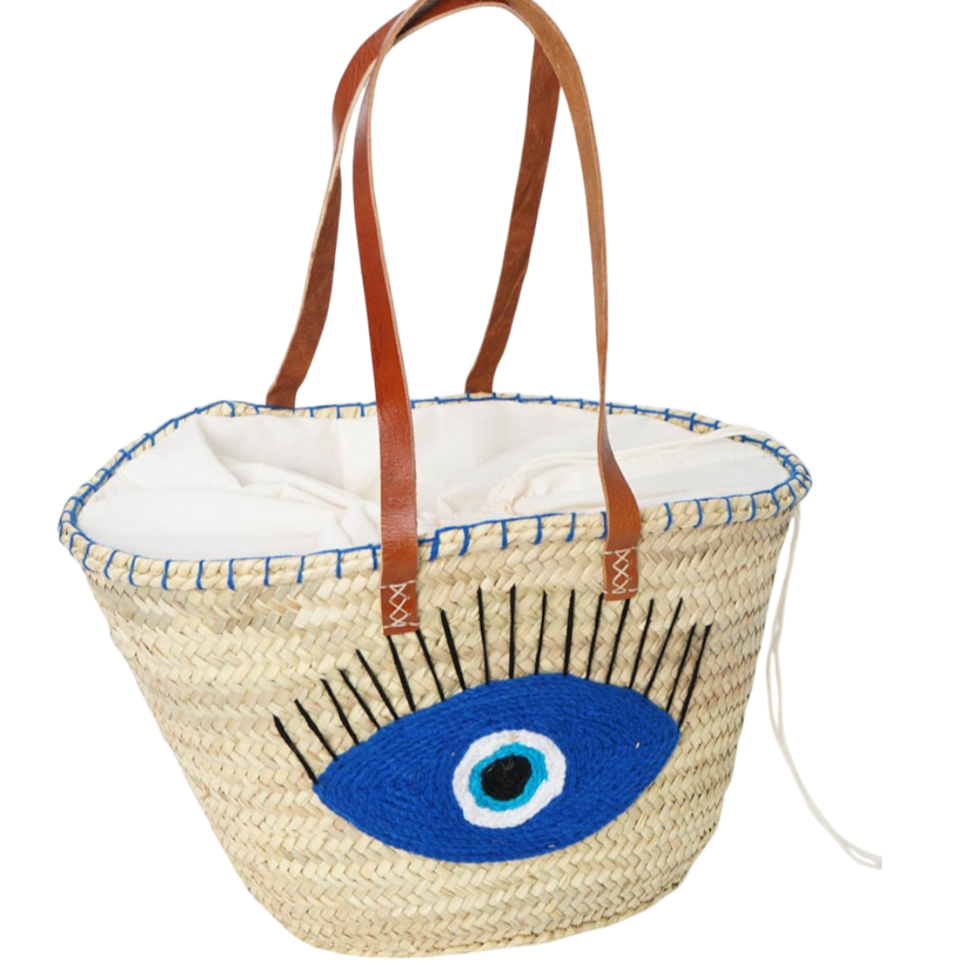 Protective Eye Carrycot · Natural Palm & Handmade Leather
