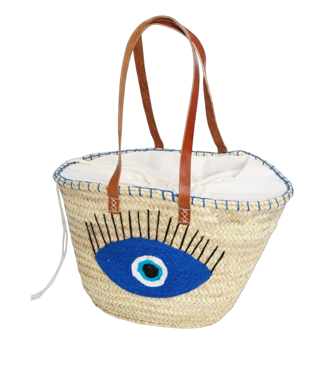 Protective Eye Carrycot · Natural Palm & Handmade Leather