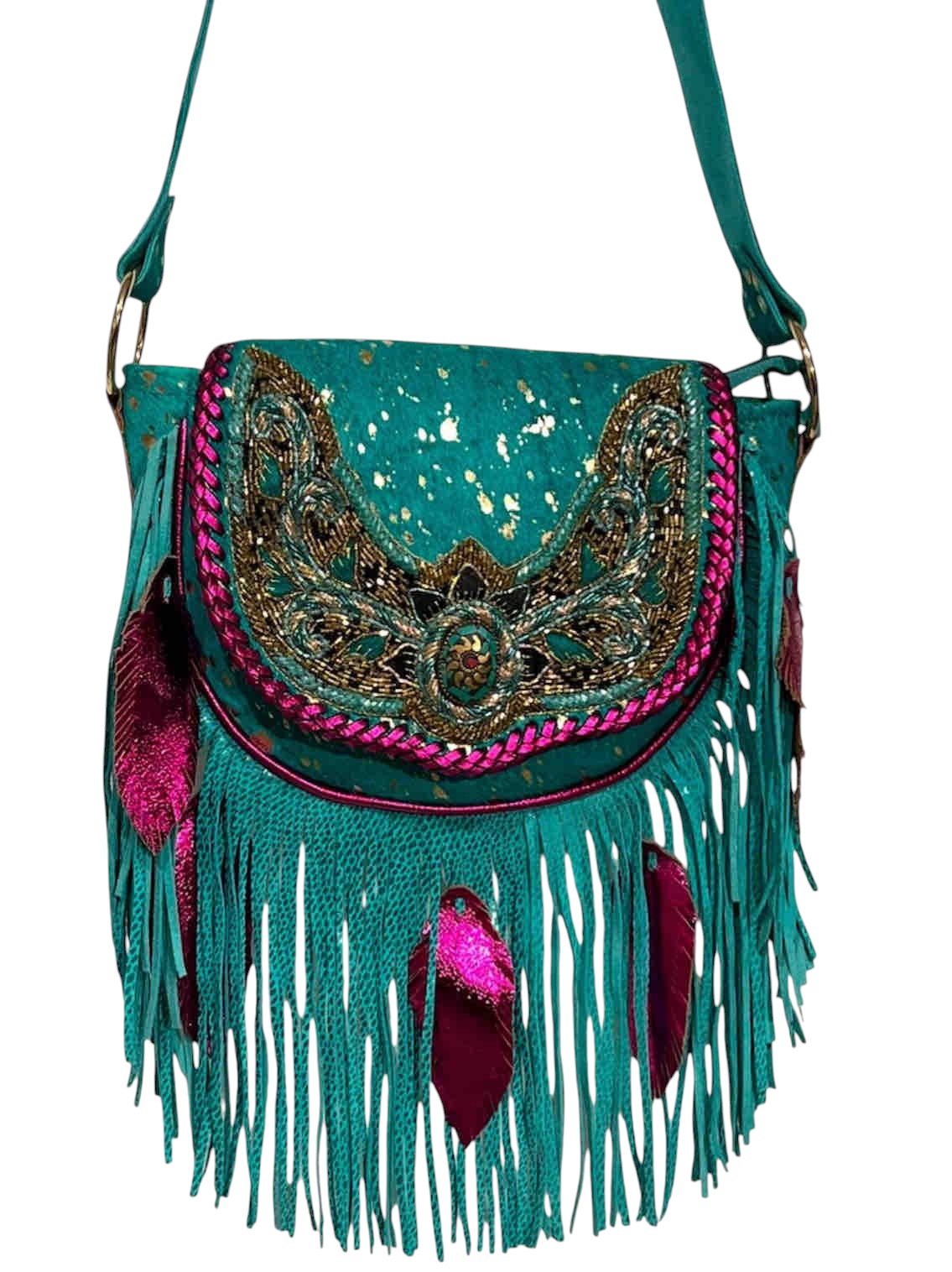 White Eye Basket · Natural Palm & Leather