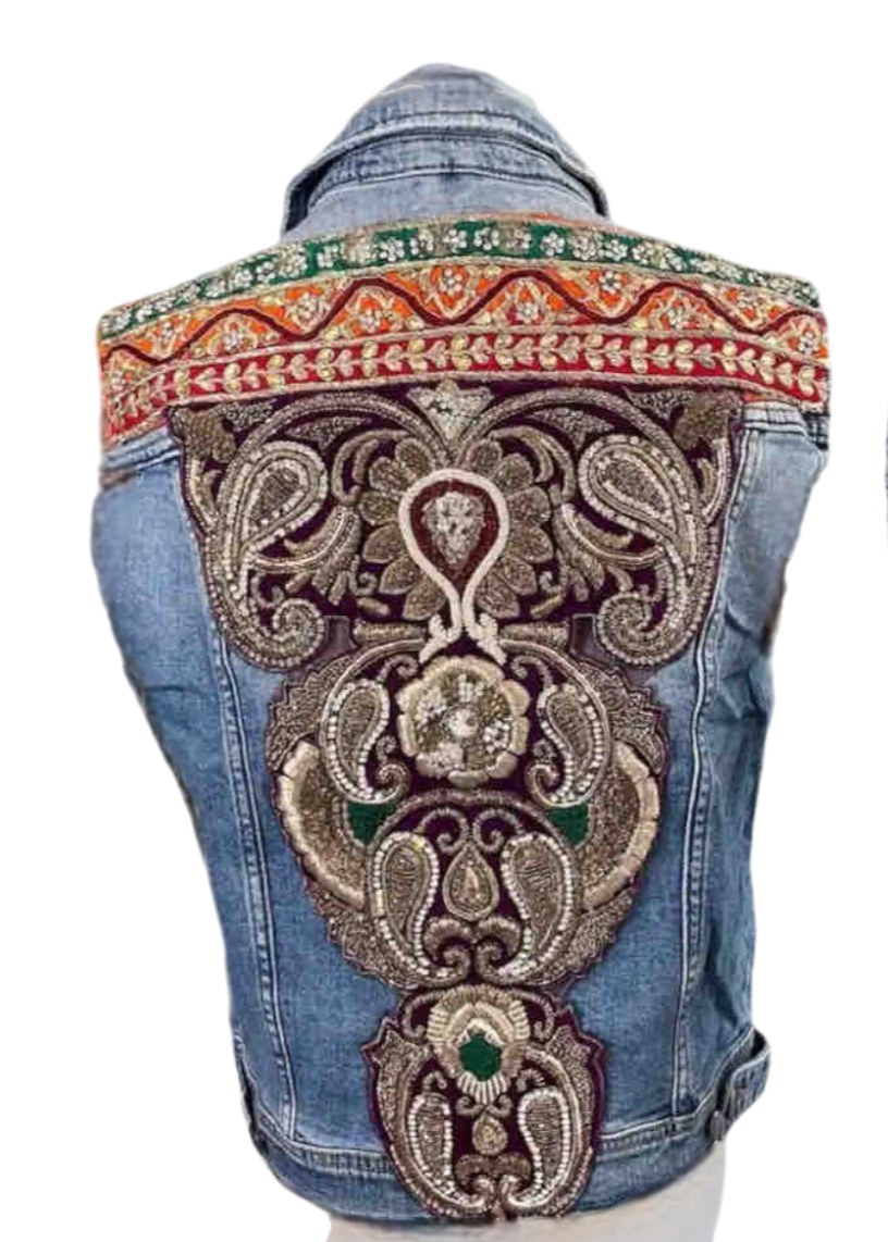Chaleco bordado con pedrería · Unisex – Talla SM