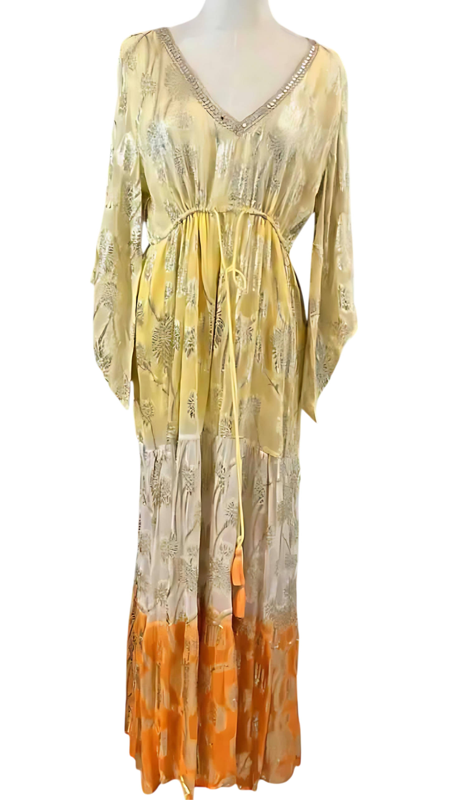 Vestido Amarillo-Mandarina – Sol de Fuego