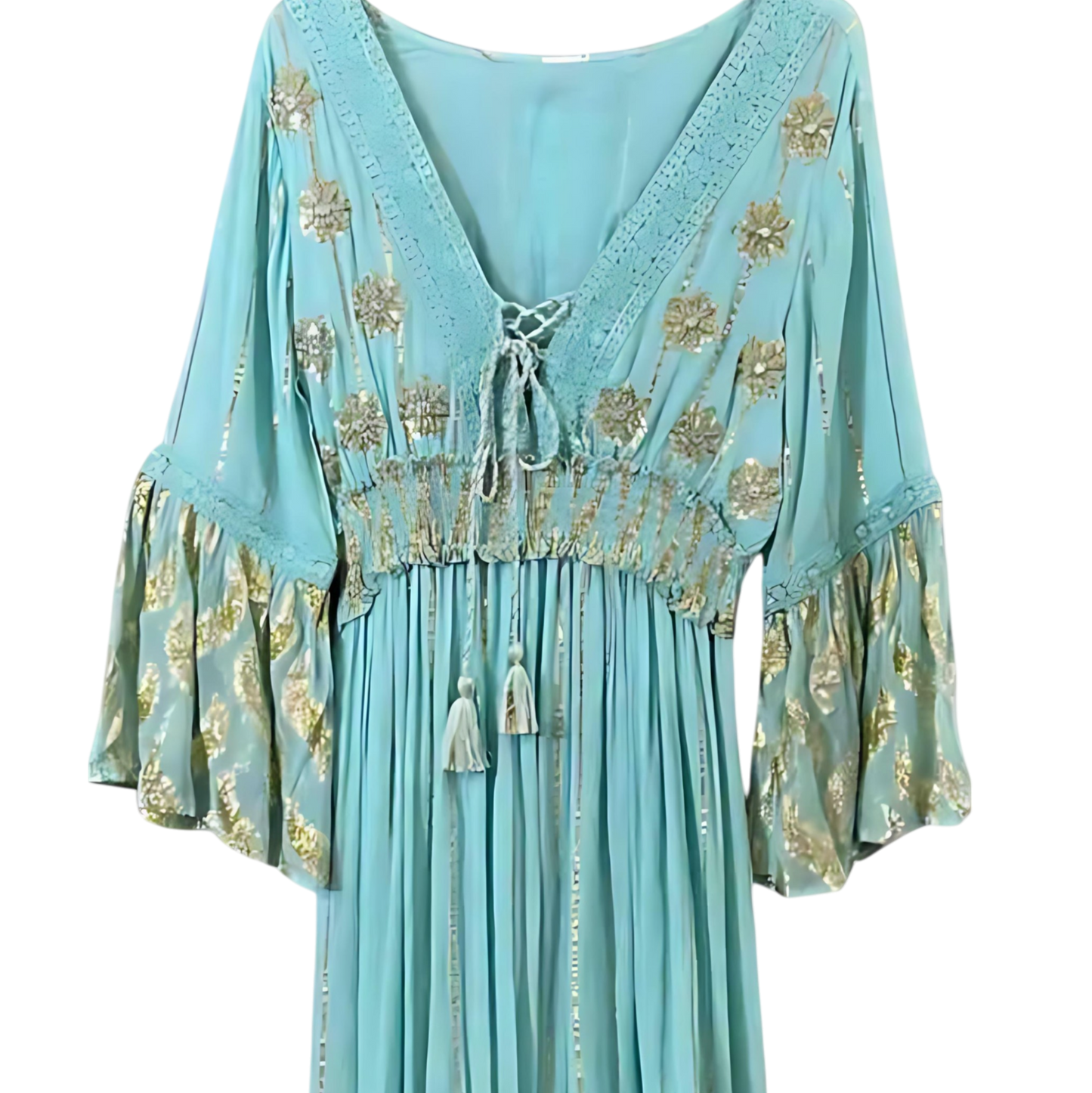 Vestido Azul Agua – Canto de Sirena