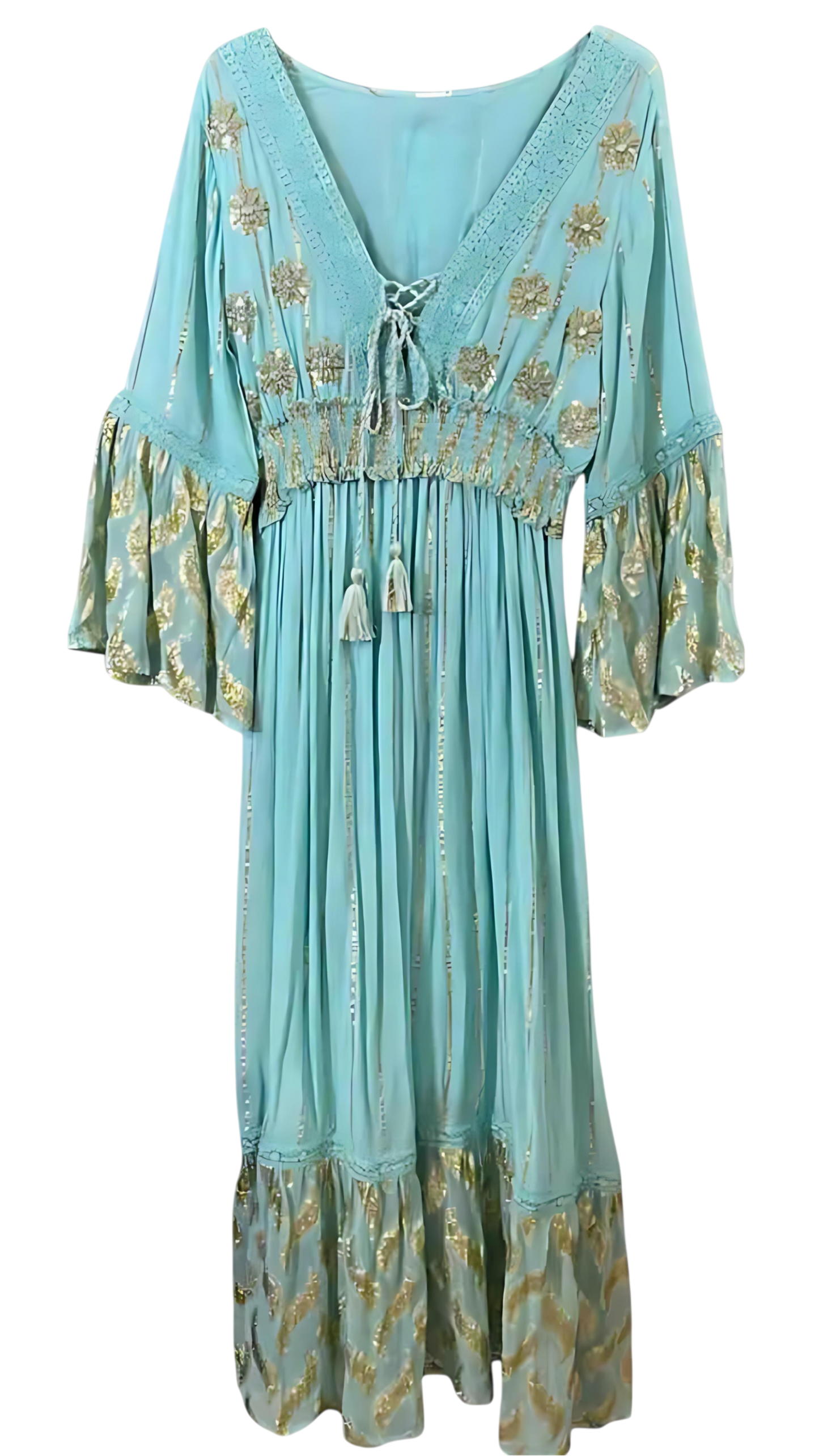 Vestido Azul Agua – Canto de Sirena