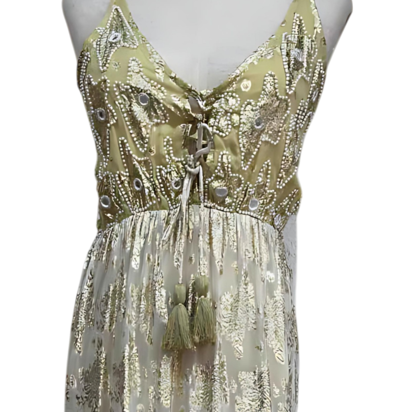 Vestido Largo "Dorada Intención"