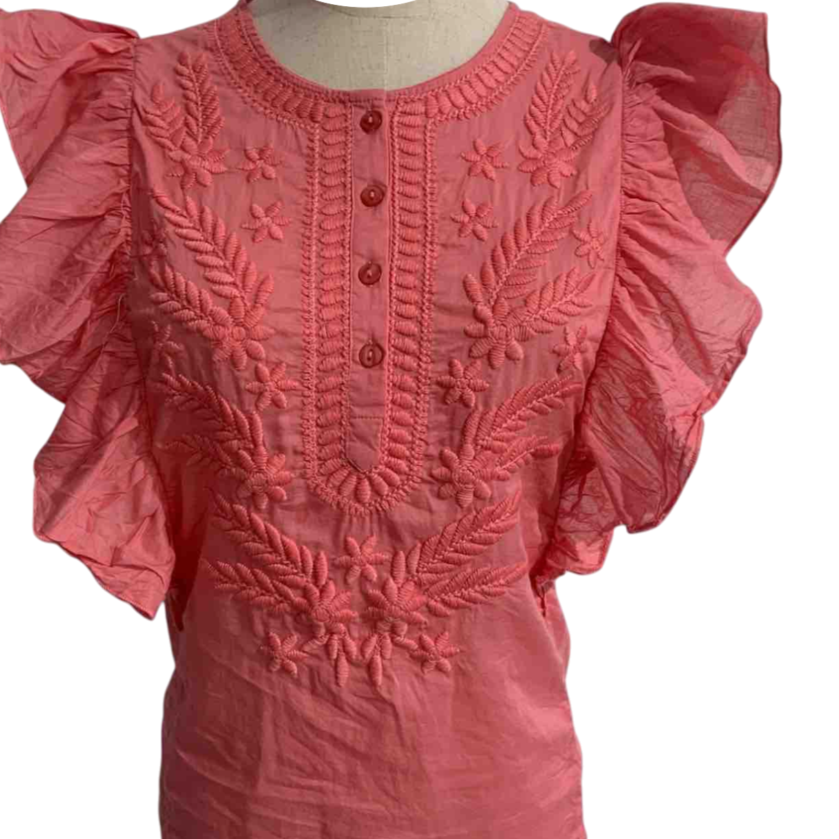 Short Embroidered Dress in Blue or Emerald Green with Gold Sparkles