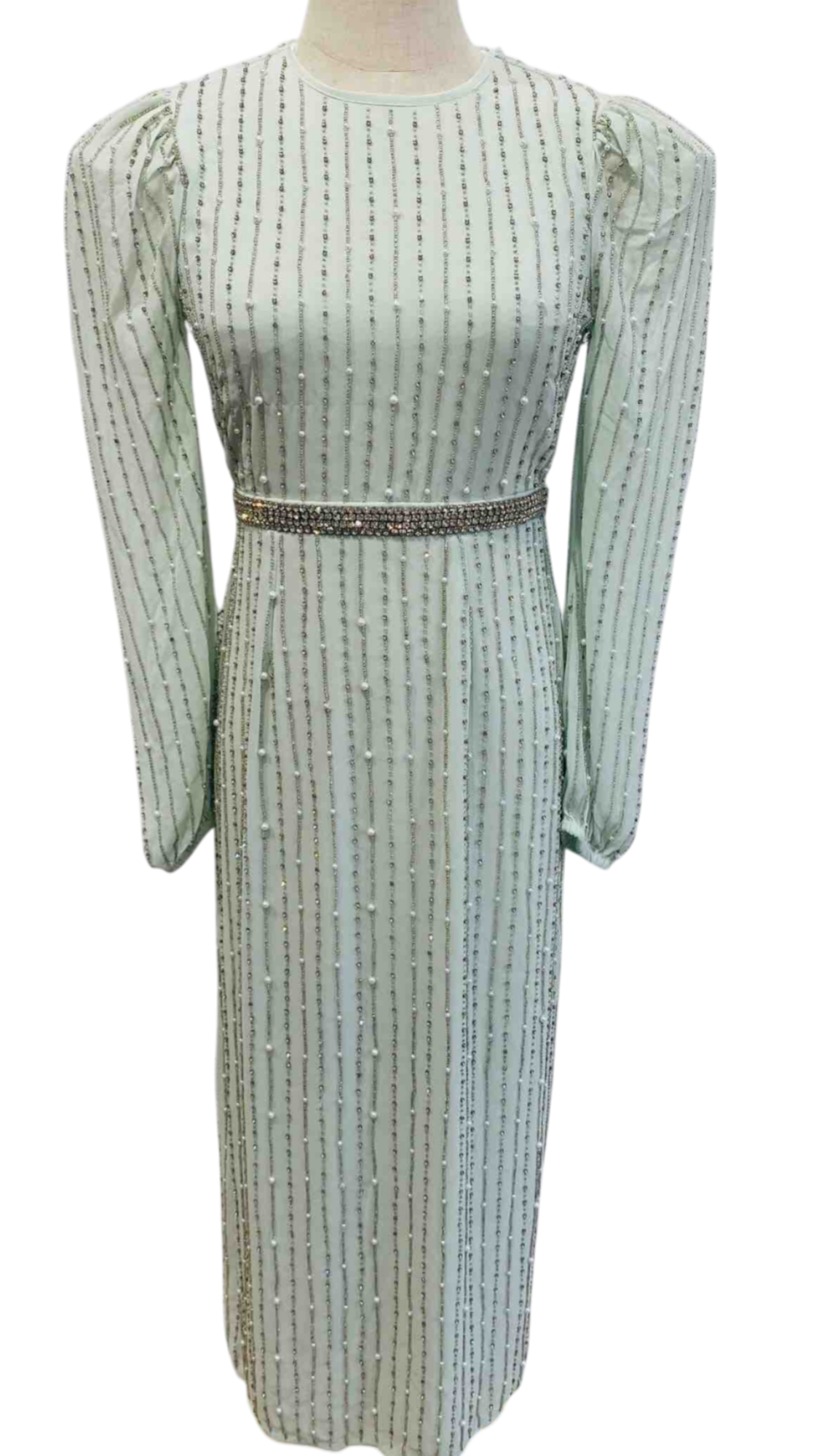 Vestido “Vert d’Étoile” – Bordado con Pedrería