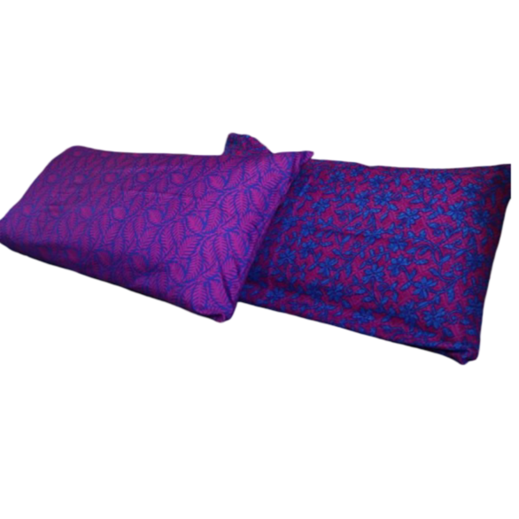 4 Fundas Sedosas de saree reciclado Almohada saree 40x75 cm