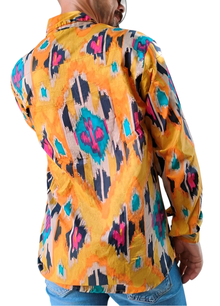 Camisa “Kronos” – Hombre | Algodón 100% · Tribal, Artesanal y con Carácter
