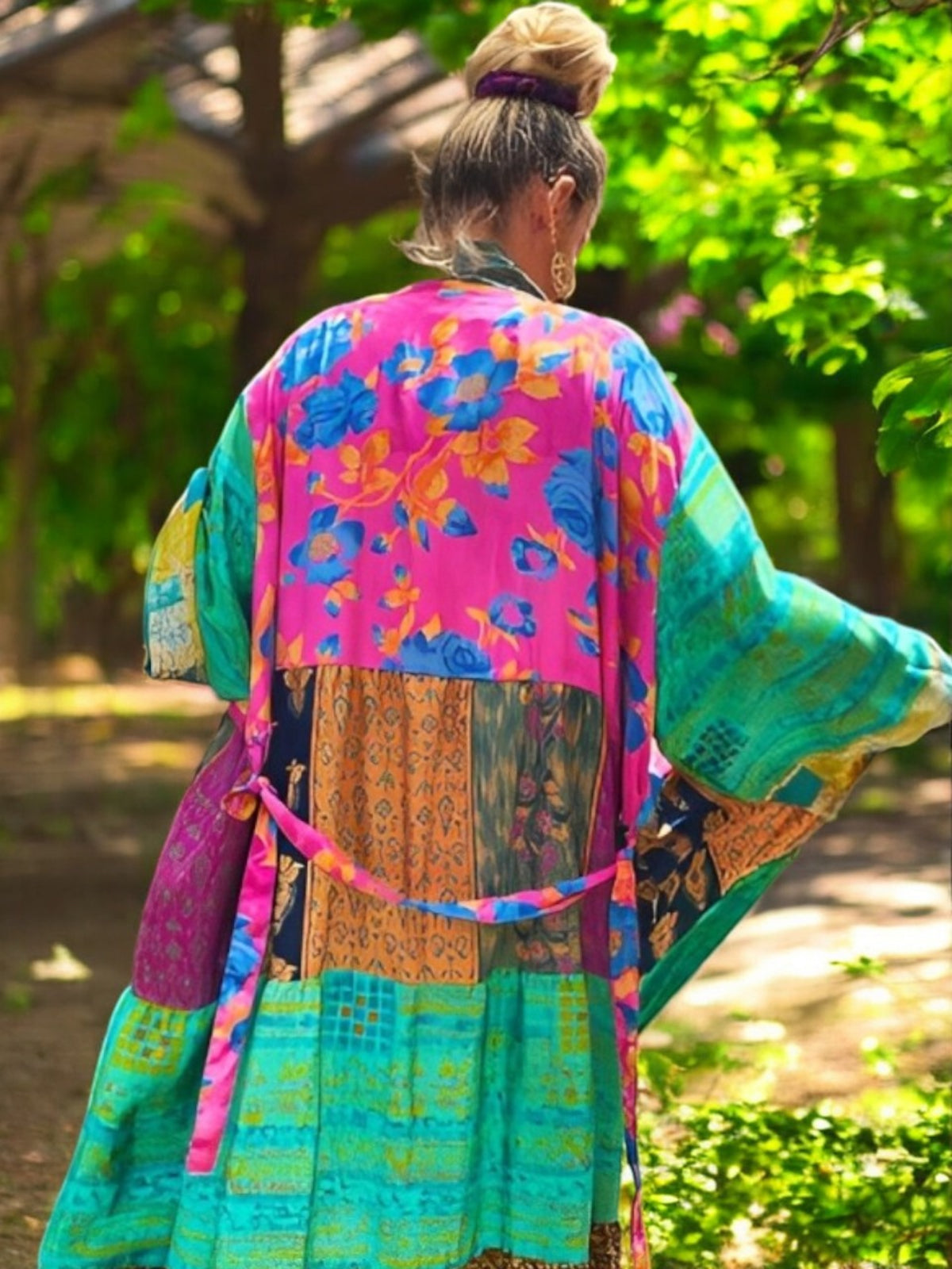 Kimono Patchwork Saree