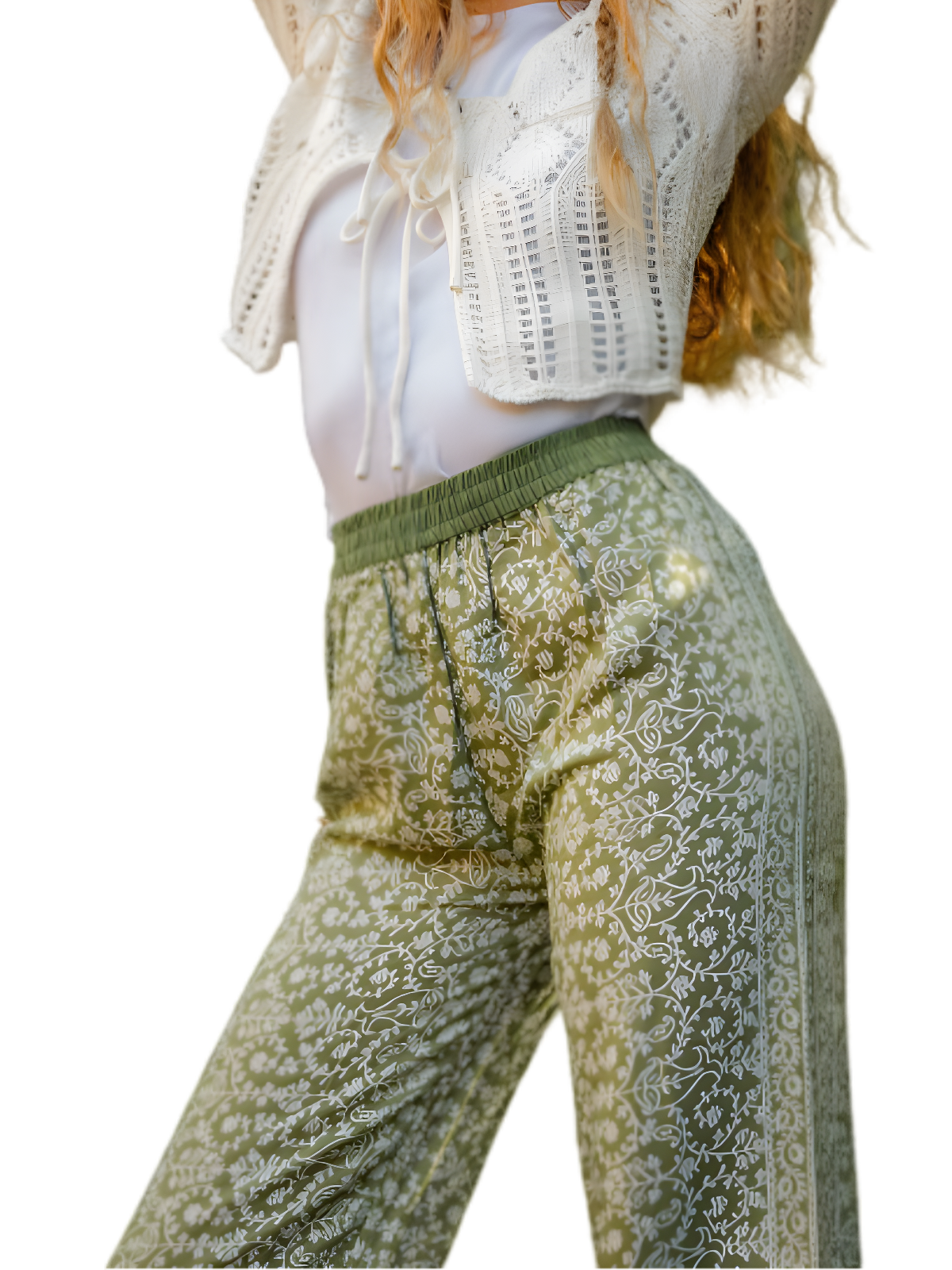 Pantalón Darpana – Hecho con pashminas recicladas