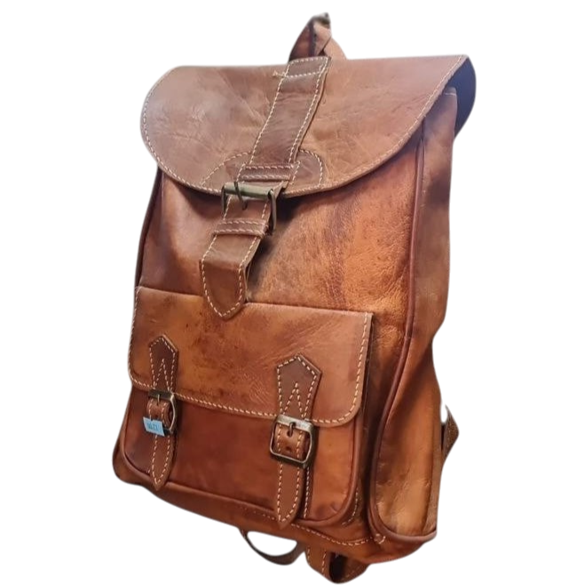 Natural Leather Backpack – Classic Model (Limited Edition)