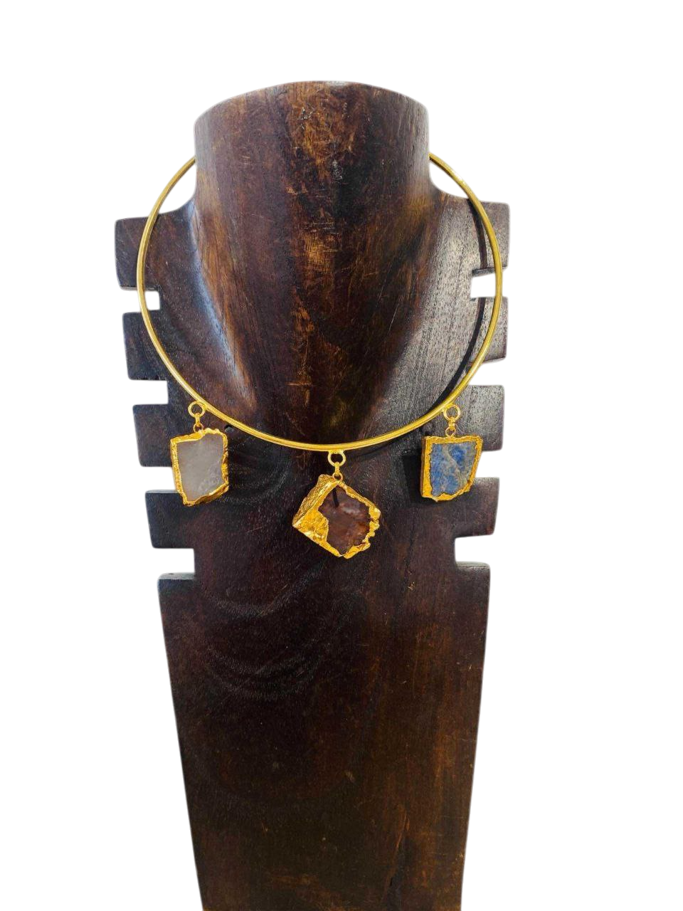 Solar Tribe Breastplate Necklace – Handcrafted embroidery with shells