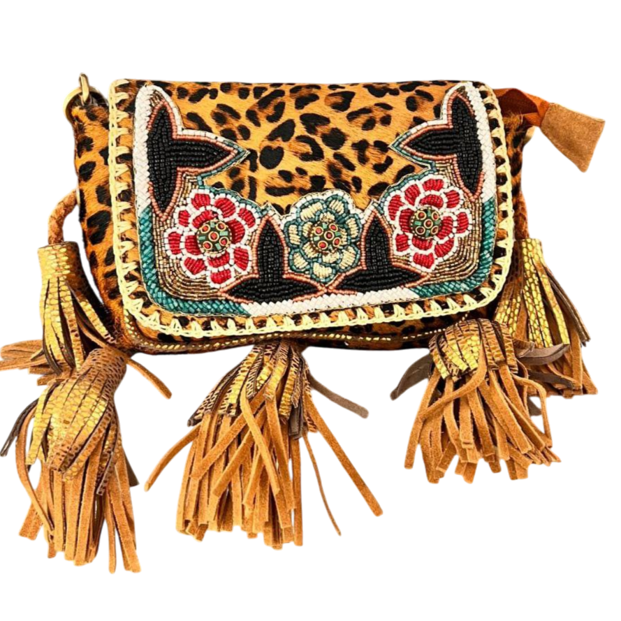 White Eye Basket · Natural Palm & Leather