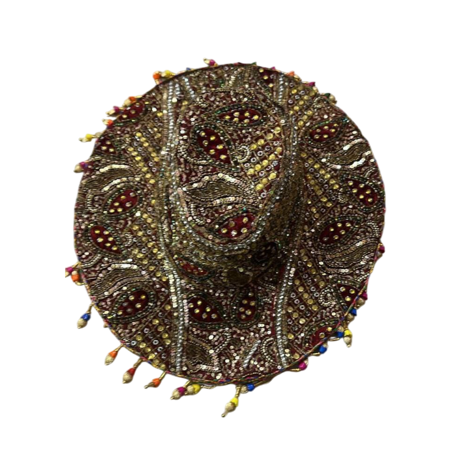 Sombreros Artesanal Bordado Cobre