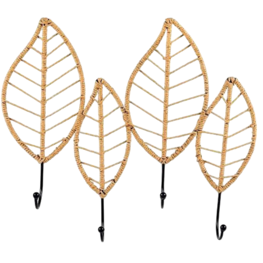 Perchero de Pared Hoja Natural – 48x42 cm