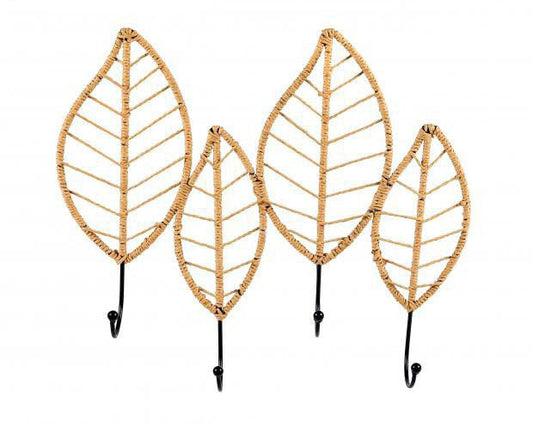 Perchero de Pared Hoja Natural – 48x42 cm
