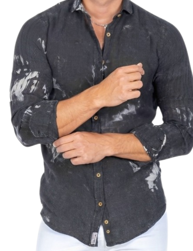 Camisa Noir Salino – Lino 100%  con Carácter Mediterráneo