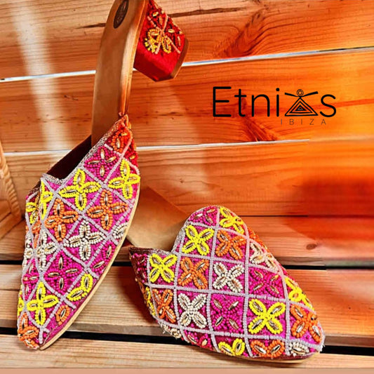 Sandalia Boutique Mandala Fucsia Multicolor