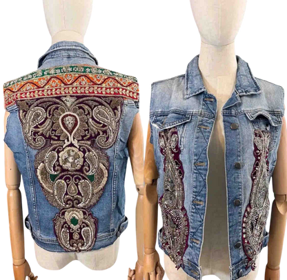 Chaleco bordado con pedrería · Unisex – Talla SM