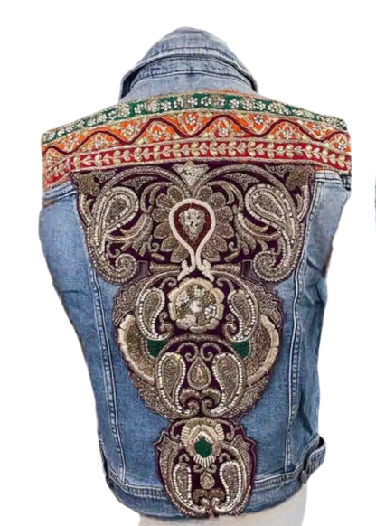 Chaleco bordado con pedrería · Unisex – Talla SM