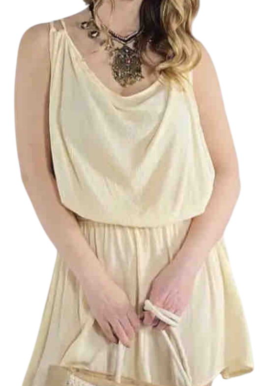 Short Embroidered Dress in Blue or Emerald Green with Gold Sparkles