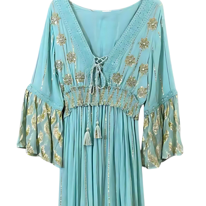 Vestido Azul Agua – Canto de Sirena