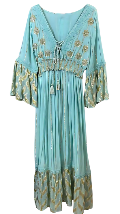 Vestido Azul Agua – Canto de Sirena
