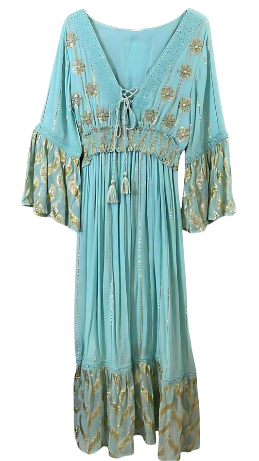 Vestido Azul Agua – Canto de Sirena