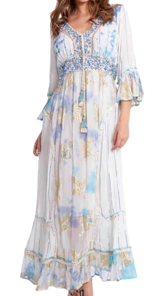 Vestido Azul  degradado  – Dulce Hechizo