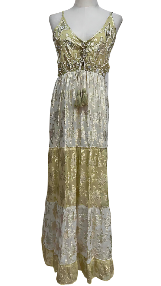 Vestido Largo "Dorada Intención"