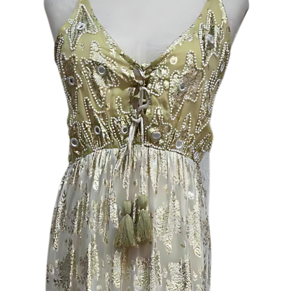 Vestido Largo "Dorada Intención"