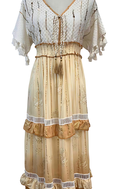 Vestido "Oasis Dorado"