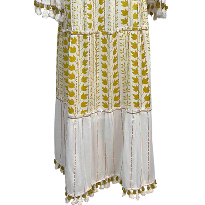 Vestido Sahara Floral - Tegido fibras Naturales