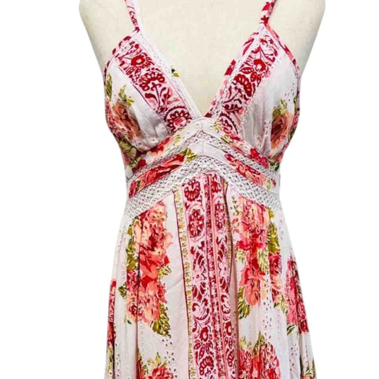 Vestido Largos  Bohemio en Algodón bordado