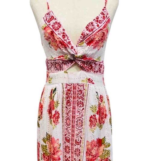 Vestido Largos  Bohemio en Algodón bordado
