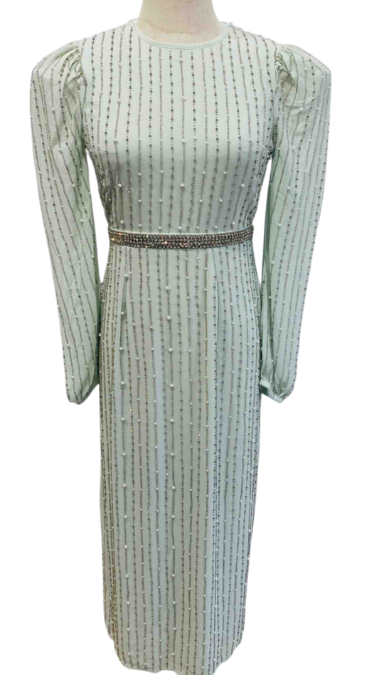 Vestido “Vert d’Étoile” – Bordado con Pedrería
