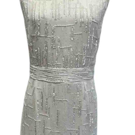 Vestido Alta Costura Blanco con Pedrería