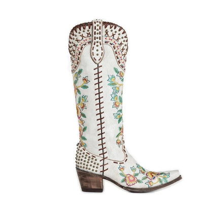 Botas La Frida Salvaje – Bordado Multicolor y Espíritu Indomable