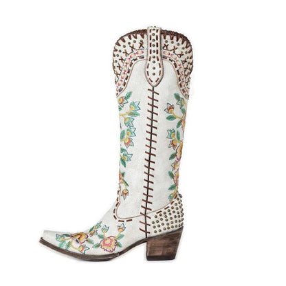 Botas La Frida Salvaje – Bordado Multicolor y Espíritu Indomable