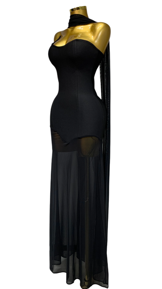 Vestido Largo Obsidiana ·