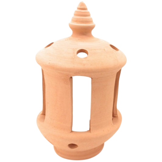 Aplique Colgante Artesanal en Barro Natural Faro del Levante – 22 x 23 cm