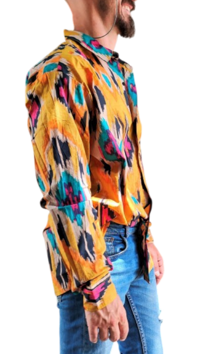 Camisa “Kronos” – Hombre | Algodón 100% · Tribal, Artesanal y con Carácter