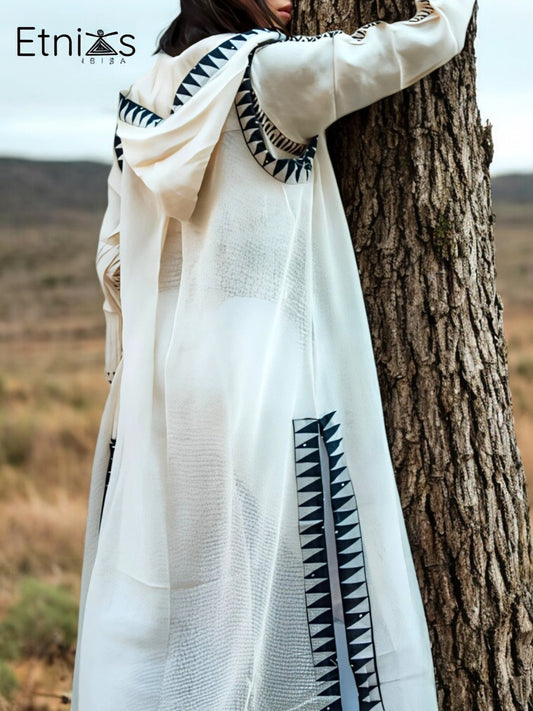 Kimono Duna Azul – Ligereza tribal con alma mediterránea