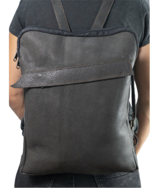 Zippered computer backpack