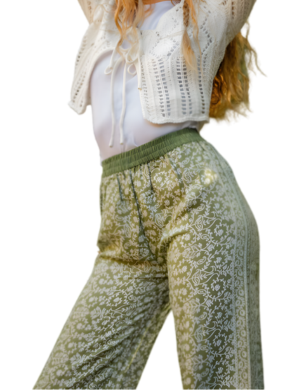 Pantalón Darpana – Hecho con pashminas recicladas