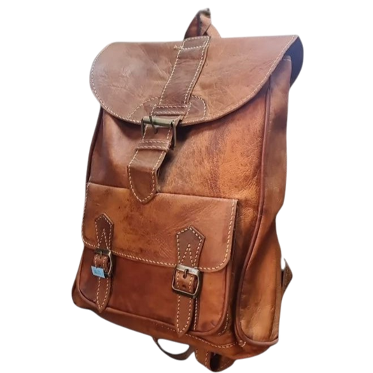 Natural Leather Backpack – Classic Model (Limited Edition)