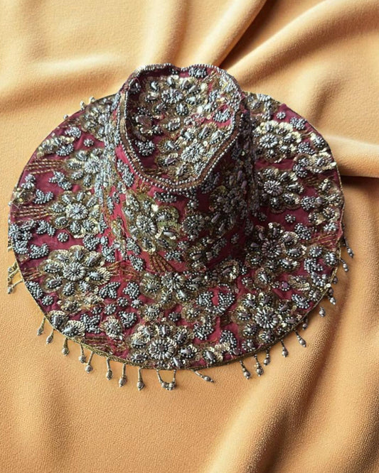 Sombreros Artesanal  Bordado  abalorios